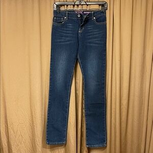 The Children's Place 12S Dark Blue Girls Denim Jeans Inside Belt Extender Pocket